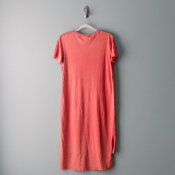 ADIDAS | Originals Ocean Elements Washed Stonewash Pink Tee Dress Size Medium - Picture 4 of 7